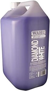 Wahl Dog Shampoo Diamond White Showman Shampoo for Pets 5 Litre Concentrate/75 Litre Diluted