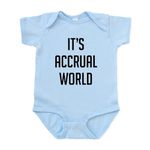 CafePress It's Accrual World Baby Light Bodysuit Cute Infant Bodysuit Baby Romper