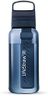 LifeStraw Go Series – BPA-Free Water Filter Bottle for Travel and Everyday Use Removes Bacteria, Parasites and Microplastics, Improves Taste, 1L Aegean Sea