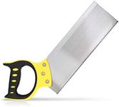 Navaris Tenon Hand Saw - 12 Inch Fine Tooth Back Saw for Precision Woodwork and Carpentry - Backsaw Handsaw with Steel Blade and Soft Grip Handle