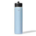 OXO Strive 24oz Wide Mouth Water Bottle with Straw Lid - Topaz Blue