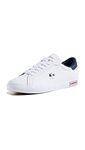 Lacoste Men's POWERCOURT TRI22 1 SMA Sneakers, Wht/NVY/Red, 11 UK
