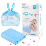 Nappy Bags Disposable Baby Nappy Sacks Eco-Friendly Nappy Bags Scented Easy Tie Handles Diaper Bag For Home, Travel, Pets 120Pcs