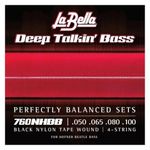 La Bella 760NHBB"Beatle" Bass Black Nylon Tape - 50-100
