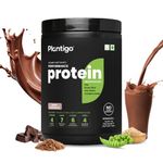 Plantigo Clean Plant Protein Powder | No Preservatives, No Banned Substances |Super Protein Blend- Pea, Brown Rice, Flax & Pumpkin | 21 SuperFoods Vegan Protein For Men, Women (Swiss Chocolate - 1 Kg)