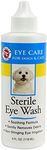 Miracle Care Sterile Eye Wash Made in USA [Soothing Eye Wash Solution for Dogs and Cats] Cat and Dog Eye Drops Formulated to Remove Eye Debris, 4 oz.