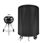 Raweao Kettle BBQ Cover 57cm for Weber, bbq Covers Waterproof Barbecue Covers for Weber, 500D Oxford Weatherproof Round Compact BBQ Cover for Weber Spirit bbq(Φ71x68cm)