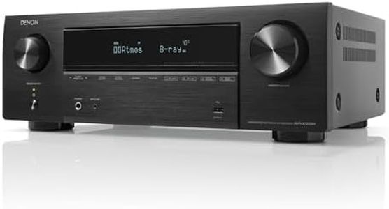 Denon AVR-X1800H 8K AV Receiver, 7.2ch Home Cinema Amplifier, Dolby Atmos, DTS:X, Dolby Surround Sound, and DTS Neural:X, Audyssey Room Correction, Bluetooth, AirPlay 2 and HEOS Built-in
