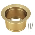 Lonsince Extended Garbage Disposal Flange for Kitchen Sink,Gold Sink Flange,Deep Sink Flange Fit for 3-1/2 Inch Standard Sink Drain Hole,Gold Color
