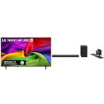 LG 50-Inch NU70 Nano UHD AI 4K Smart TV and, LG SC9S 3.1.3 Channel 400W C-Series OLED Soundbar, Dolby Atmos