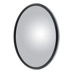 Retrac 610673 8-Inch Stainless Steel Center-Mount Convex Mirror Head with J-Bracket, Universal Driver or Passenger Side