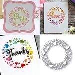 Gemini_mall® Cutting Dies, Heart Cutting Dies Metal Embossing Stencil For Scrapbooking Album Paper Card Art Craft Decor (Heart Circle Cutting Dies)