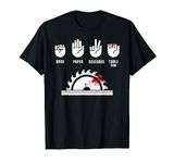 Funny Carpenter Shirt Rock Paper Scissors Table Saw T-Shirt