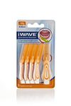 iWave Interdental Brushes Fine Size 0.45 mm Orange Pack of 5 – Interdental Cleaning Brushes for Total Teeth Cleaning Plaque Removal Tool