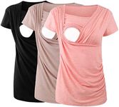 Ecavus 3PCS Women's Maternity Nursi