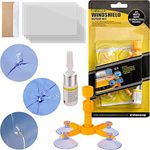 Deoxys Windscreen Repair Kit, Car Windscreen Crack Repair Kit for Fix Auto Windscreen Glass Cracks/Scratch/Chips/Nicks/Half-Moon/Star-Shaped/Bulls-Eye