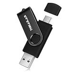 THKAILAR USB C Stick 256GB USB 3.1 Memory Stick 2in1 Dual Flash Drive Metal OTG Thumb Drive for Android Phones Computers Tablets Laptops