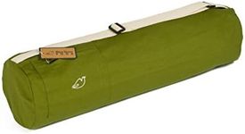 Blue Dove Yoga Chennai Yoga Mat Bag made from Organic Cotton (Olive Green)