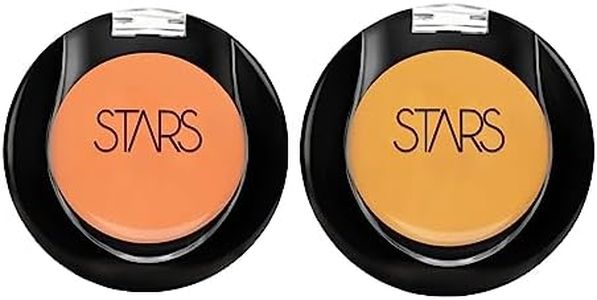 Stars Cosmetics Concealer Full Coverage Face Makeup Cream All Skin Types Waterproof Corrector For Under Eye Dark Circles Acne & Blemishes For Girls and Women (Orange & Yellow)
