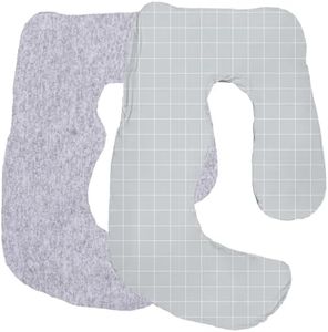 littogoose Maternity Pillow Cover ONLY Compatible with Momcozy Pregnancy Pillow (2 Pack Covers-Pillow NOT Included)