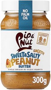 Pip & Nut - Sweet & Salty Smooth Peanut Butter (6 x 300g) | Natural Nut Butter, No Palm Oil, No Added Sugar, Hi-Oleic Peanuts, High in Unsaturated Fats, Gluten Free, Vegan, Dairy Free