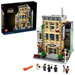 LEGO 10278 Icons Police Station Large Construction Set, Collectible Model Kits for Adults to Build, Modular Buildings Collection