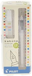 PILOT Kakuno Fountain Pen, Clear Barrel, Extra Fine Nib (10816)