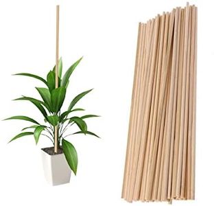 Suxgumoe Plant Support Sticks, 45pcs 40cm Reusable Bamboo Plants Support Flower Stick Garden Tools for Garden Canes