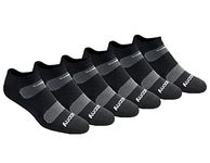 Saucony mens Multi-pack Mesh Ventilating Comfort Fit Performance No-show Socks, Black Basic (6 Pairs), Shoe Size: 8-12