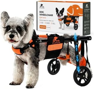 KLAPUW Dog Wheelchair for Back Legs, Adjustable Mobility Support for dogs