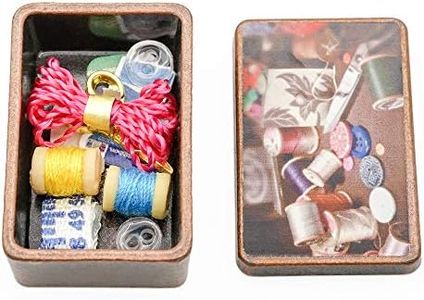 Odoria 1/12 Miniature Sewing Box Dollhouse Decoration Accessories