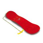 Jamara 460389 460389-Snow Play Snowboard 72cm Easy Grip, Bear Shape on Handle, Lightweight, Durable, Red