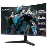 KOORUI 24 Inch Computer Monitor -FHD 1080P Gaming Monitor 165Hz VA 1ms 1800R LED Monitors with Ultra-Thin, HDMI X2 /DP, VESA Compatible, Tilt Adjustable, Eye Care