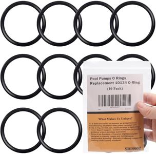 NBRINGO 10-Pack Pool Pumps O Rings - Replacement 10134 O-Ring for Intex 1-1/4“ Hose Connection - Fits 330, 530, and 1000 GPH Sand Filter Pumps