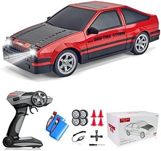 1/16 RC Drift Car, YUAN PLAN 2.4GHz 4WD High Speed RC Drifting Car RC Cars Remote Control Car for Drift and Race RC Hobby RC Cars Sport Racing Car with LED Lights Racing Sport Toy Cars for Kids