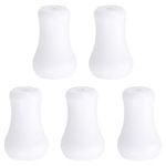 uxcell Cord Knobs, White Plastic Cord Tassel Drops Pull End Pendant for Window Blinds Shade Curtain Craft, 1x0.6 5Pcs