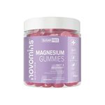 Magnesium Gummies – Sugar Free - Vegan – 1 Month Supply - Gluten Free - Chewable Magnesium Supplements – 1091 mg Magnesium Citrate Providing 120mg of Magnesium - Made by Novomins