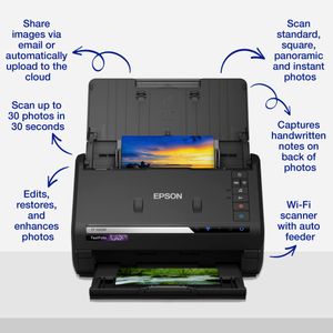 Epson FastFoto FF-680W High-Speed Photo & Document Scanner – Wireless