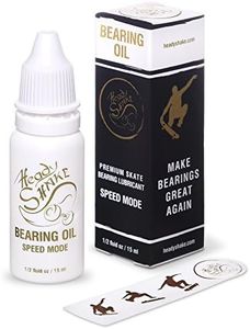 Heady Shake Skateboard Bearing Oil (Speed Mode) - Ultra-Fast, Super Smooth Wheel Lubricant - Premium Light Cream Lube for Longboards, Skate Boards, Inline Skates, Quads, Rollers