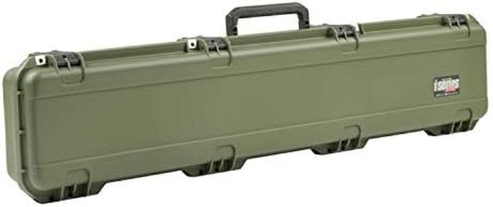 SKB Cases 3I-4909-SR-M iSeries 4909 Hard Exterior Waterproof Utility Single Rifle Case, Military Green