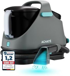 Achaté Waschsauger - Fleckenreiniger für Teppich, Sofa, Vorleger, Polster, Treppen, Auto - Leistungsstarker Teppichreiniger - Polsterreiniger Gerät 650W, 1,4L, Grau/Blau