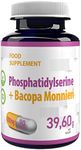 Hepatica Phosphatidylserine + Bacopa Monnieri 250mg 90 Vegan Capsules, 3rd Party Lab Tested, High Strength Supplement, Gluten and GMO Free