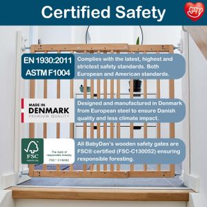 BabyDan Odense Extendable Stair Gate – Adjustable Safety Barrier
