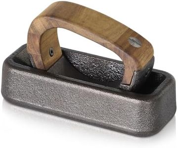 AdHoc Rocking Mortar Rocca - Durable Gadget for Crushing Garlic, Herbs & More - Cast Iron & Acacia Wood Mortar & Pestle - Herb Grinder Mortar with Rocking Motion - Essential Kitchen Tool