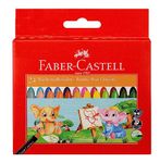 Faber-Castell Jumbo Wax Crayons-24 Shades|Multicolor