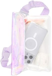 Case-Mate Soap Bubble IP68 Waterproof Phone Pouch/Case with Triple Seal Protection, Adjustable Strap - Waterproof Fanny Pack for iPhone 17 Pro Max/iPhone 16 Pro Max/15/14/S26/S25/Pixel 10 - Iridescent