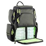 SeaKnight Waterproof Fishing Bag SK004 Multifunctional Backpack Holdall With Lure Box Tackle Storage Backpack For Outdoor Camping Hiking (7.5L Green + 4Boxes)