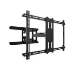 Kanto PDX650 Full Motion Articulating TV Wall Mount for 37-75-inch TVs | Integrated Cable Management | Swivel and Tilt| Black