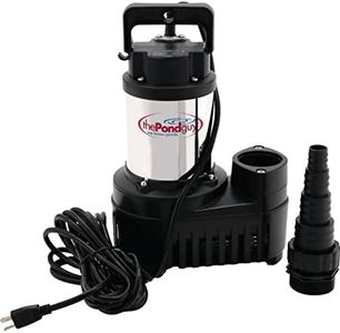 The Pond Guy RapidFlo Submersible Outdoor Water Pump, Perfect for Ponds, Waterfalls, Streams, Hydroponics & Pondless Features, Easy Install, Energy Saving, Quiet, Powerful Flow, Asynchronous, 5000 GPH