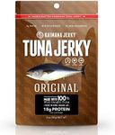 Kaimana Ahi Tuna Jerky Hawaiian Warrior 1.5 Ounce - Paleo Style - Premium Fish Jerky Made in the USA. High in Omega 3's, All Natural and Wild Caught (2 Ounces, Original)